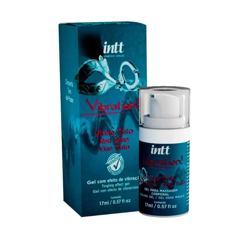 Gel vibração feminino Vibration Tons 17ml aroma vinho tinto KMV Sex Shop