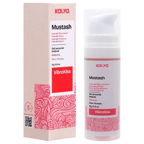 Gel beijável vibração melancia 15g Kalya Vibrokiss para sexo oral
