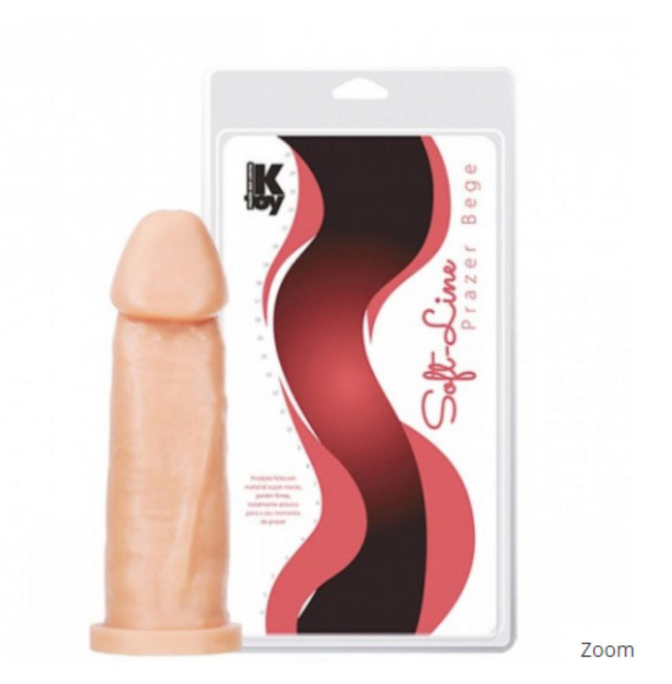 Prótese Maciça 19 x 5cm Cor Bege K Import