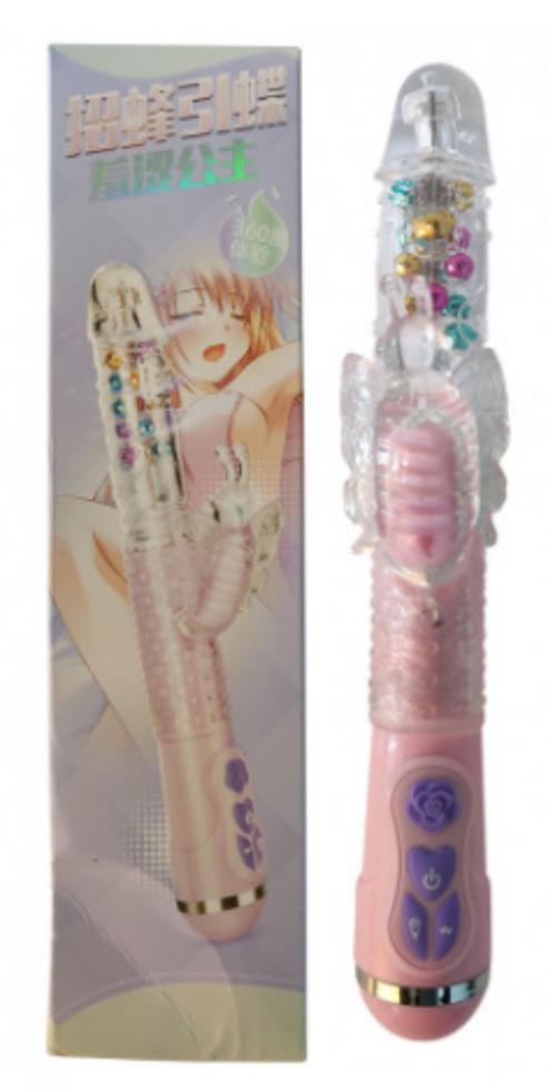Rotativo Sobe E Desce Butterfly Com Estimulador De Clitóris 7 Vibrações