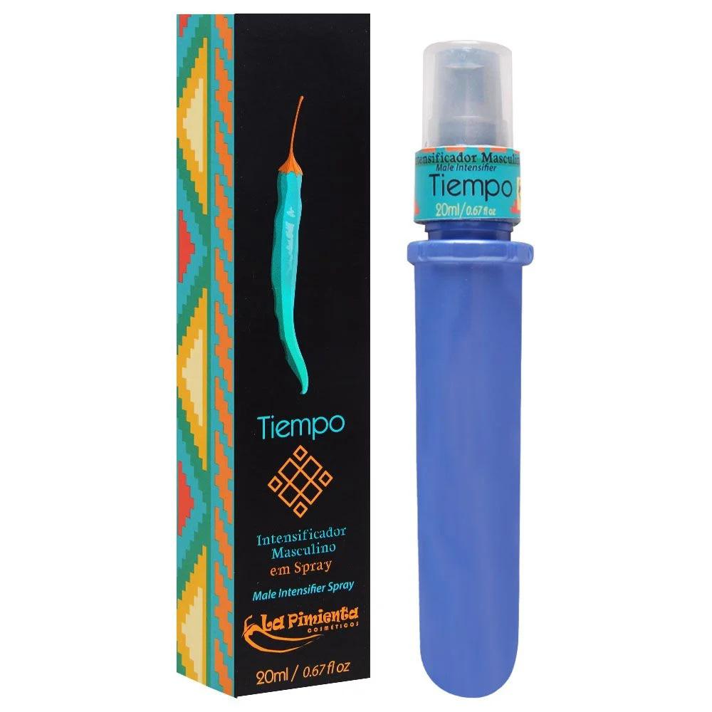 Spray Gel Retardante Masculino Tiempo 20ml - Ativação e Desempenho Prolongado com Especiarias Exóticas