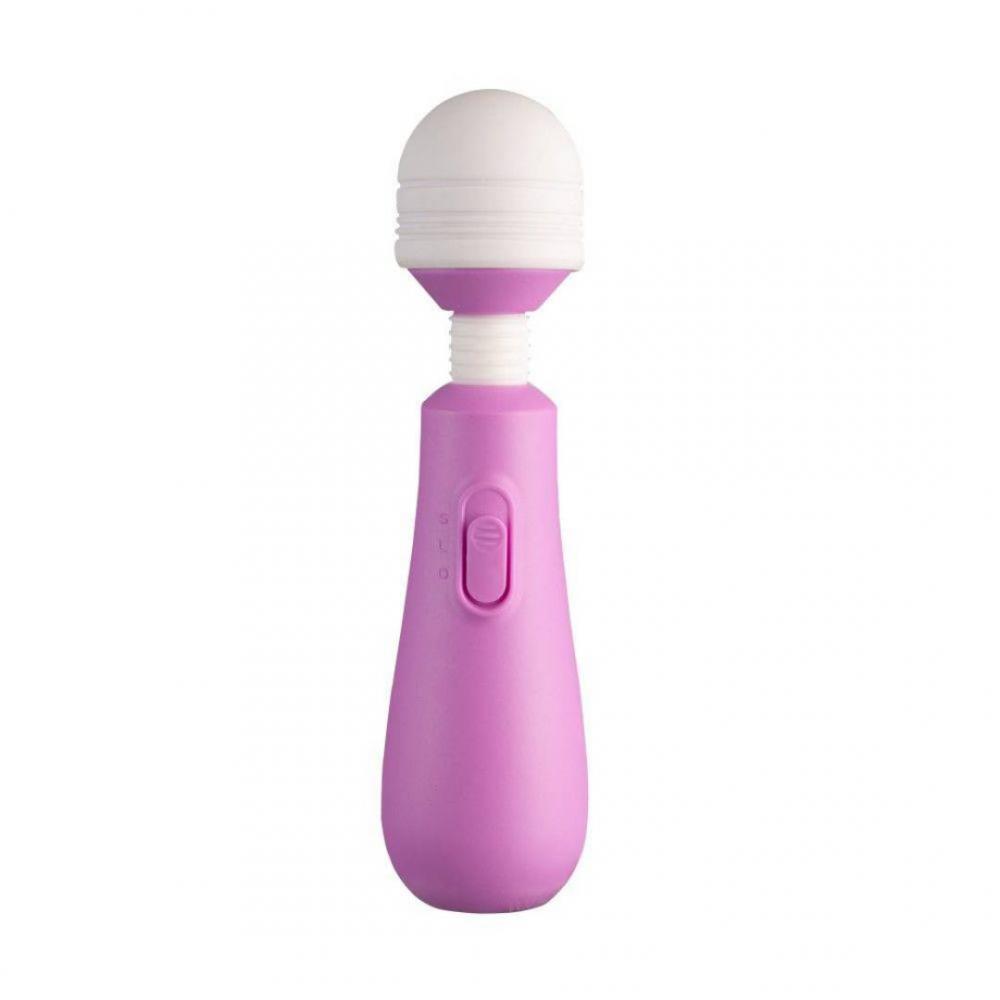 Varinha Magica Roxo 2 Vibrações Cabeça Flexível 15 X 3cm Gtoys