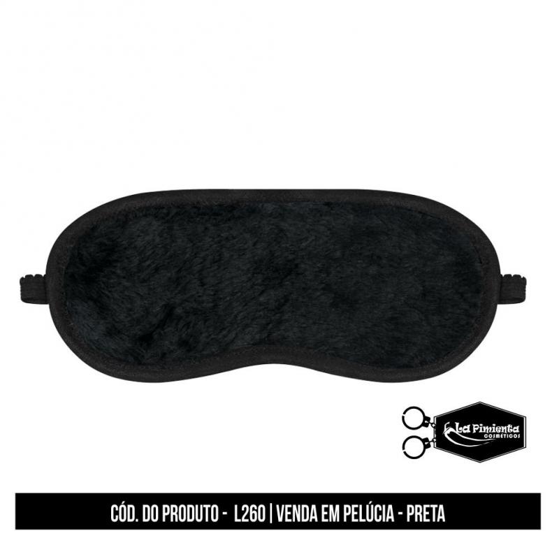 Venda de Pelúcia Preta Luxo La Pimenta: Toque de Mistério e Conforto Acetinado