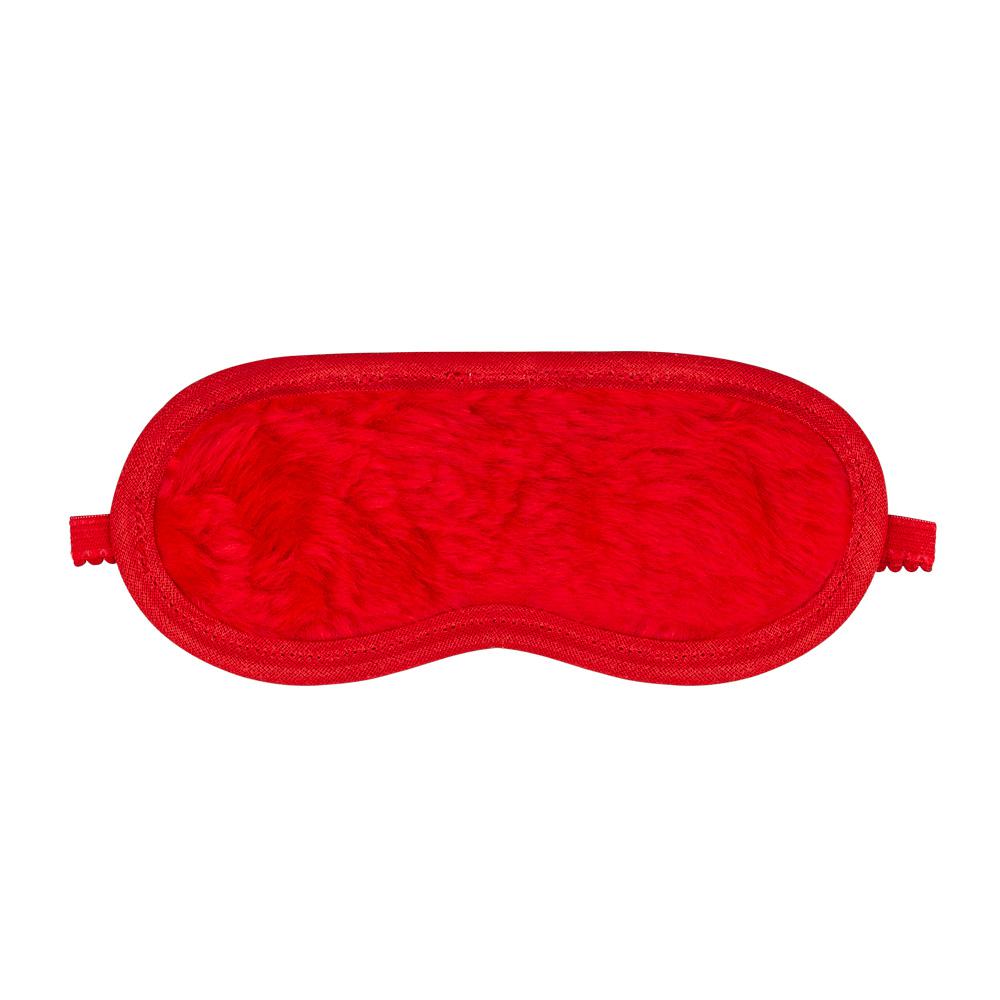 Venda em Pelúcia Vermelha: Toque de Mistério e Sensualidade para Casais