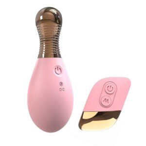 Vibrador de Clitóris Formato Chocalho 10 Modos Controle Remoto