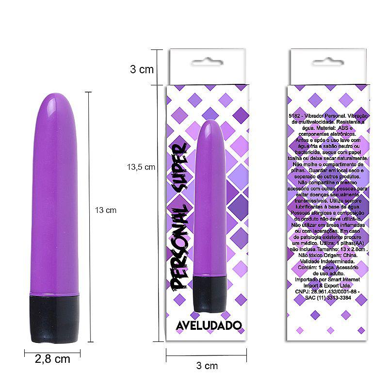 Vibrador Clássico Personal Aveludado de 13 cm: Versatilidade e Discrição no Prazer