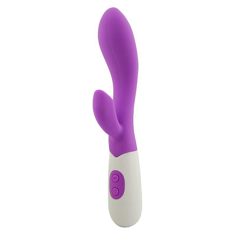Vibrador de Ponto G e Clitóris 2 Cor Roxo