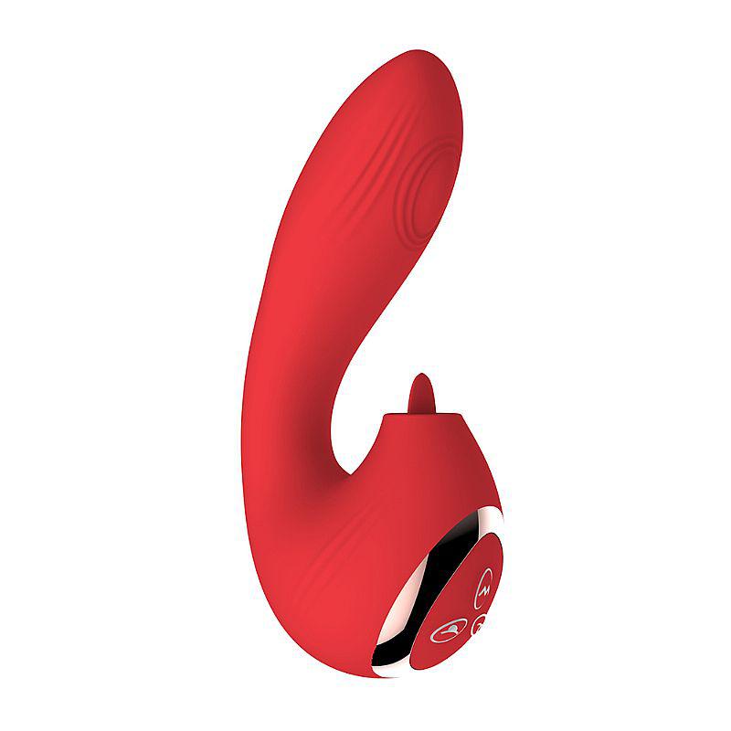 Vibrador de Ponto G e Clitóris com Estimulador de Lingua- Low