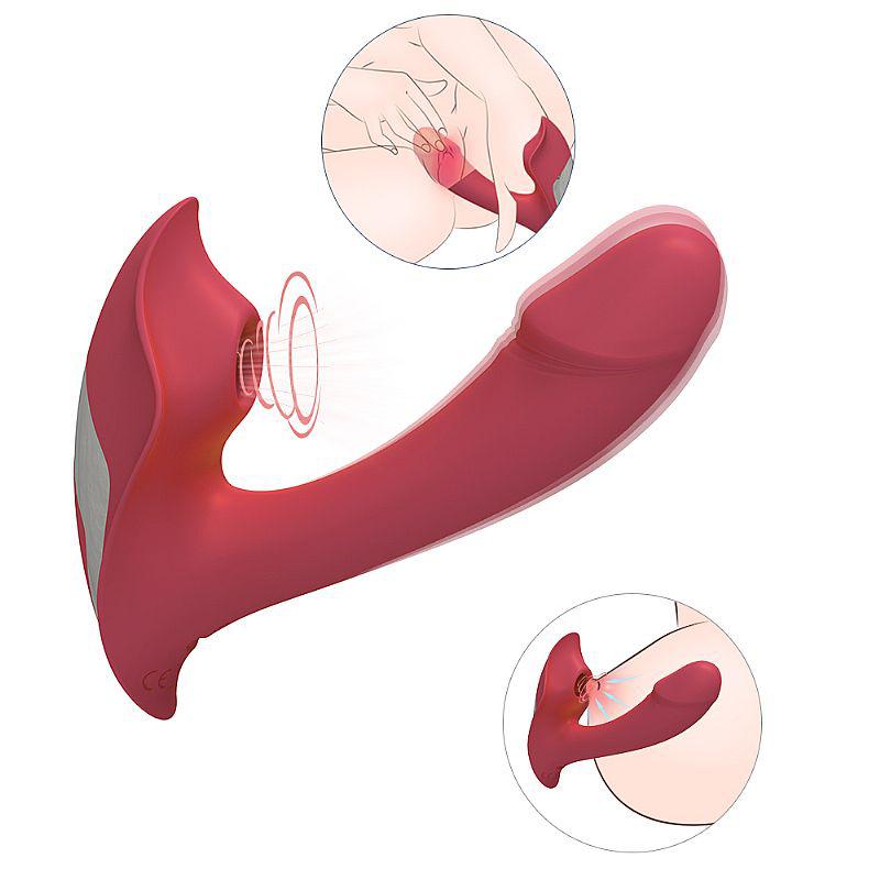Vibrador de Ponto G e clitóris com pulsação Recarregável - Heart of Ocean - S-hande