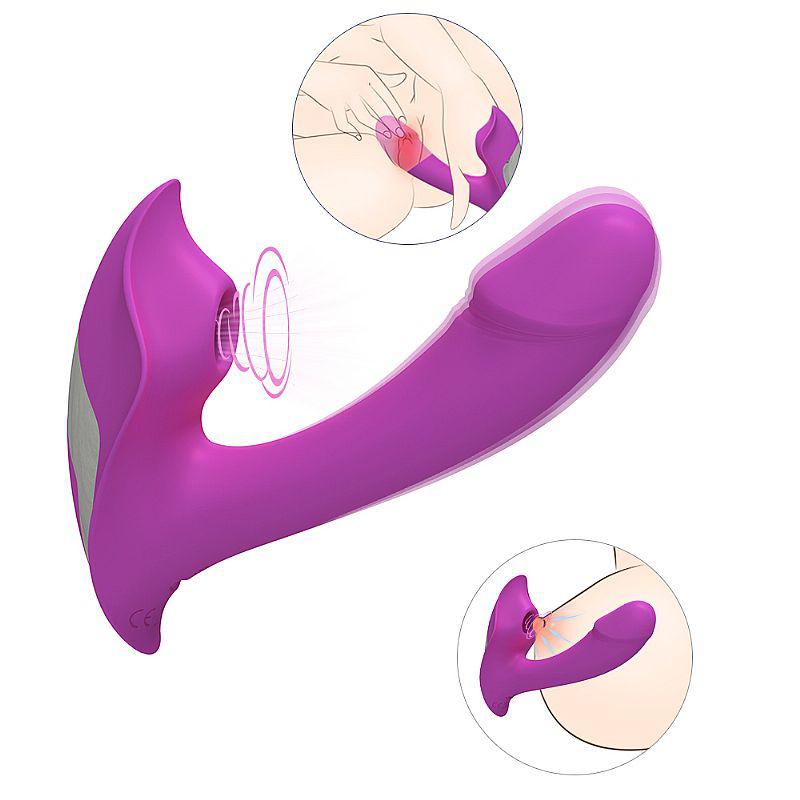 Vibrador Recarregável Roxo Heart of Ocean S-hande - Pulsante para Ponto G e Clitóris com 18 Modos