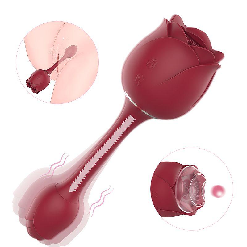 Vibrador dupla estimulação Ponto G e clitóris Immortal Flower 3 S-Hande