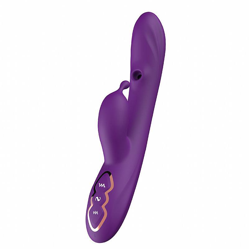 Vibrador do Prazer Roxo - Dibe: Pulsador de Ponto G e Clitóris, 7 Ritmos Vibrantes, Silicone Suave, Resistente à Água