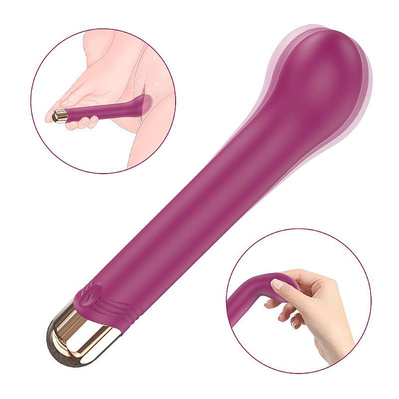 Vibrador de Ponto G Melody - S-Hande, Silicone Macio, Recarregável com 9 Funções de Vibração