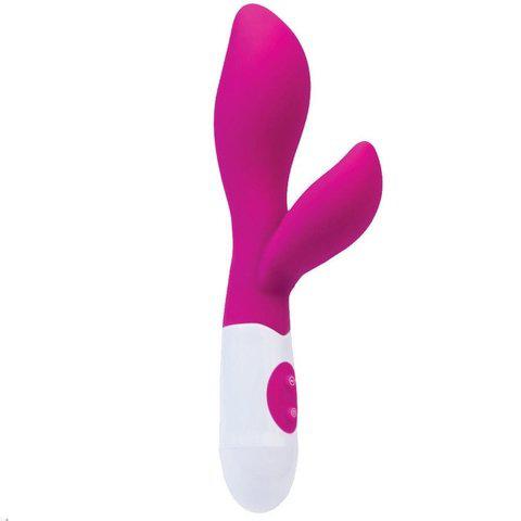 Vibrador Em Silicone Com Estimulador De Clítoris Com 10 Modos De Vibração Lilu