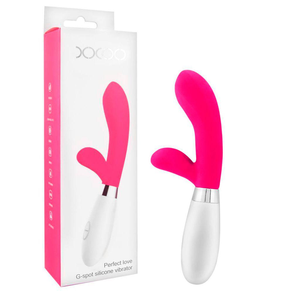 Vibrador Clitoriano Rosa Dick Gtoys - 10 Vibrações e Ponto G, Silicone Macio, 20,3 cm
