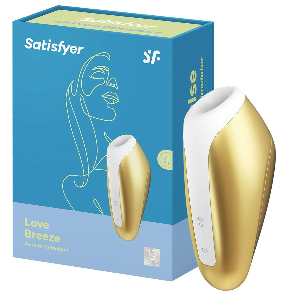 Vibrador Estimulador De Clítoris Com 11 Ondas de Pressão Air-Plus Satisfyer Love Breeza Amarelo
