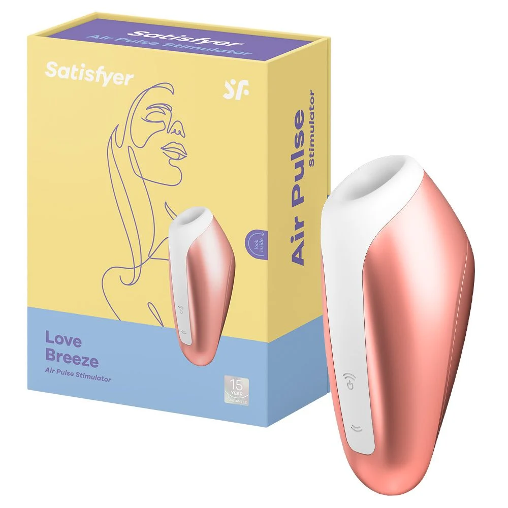 Vibrador Estimulador De Clítoris Com 11 Ondas de Pressão Air-Plus Satisfyer Love Breeza Cobre