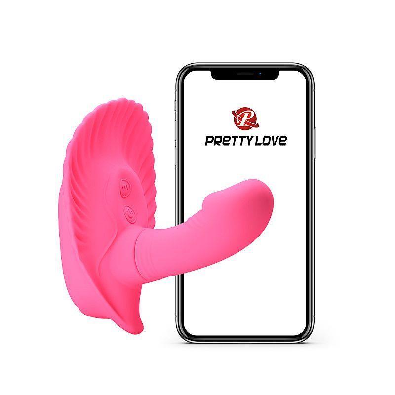 Massageador Fancy Clamshell Pretty Love: Interação App e Dupla Estimulação