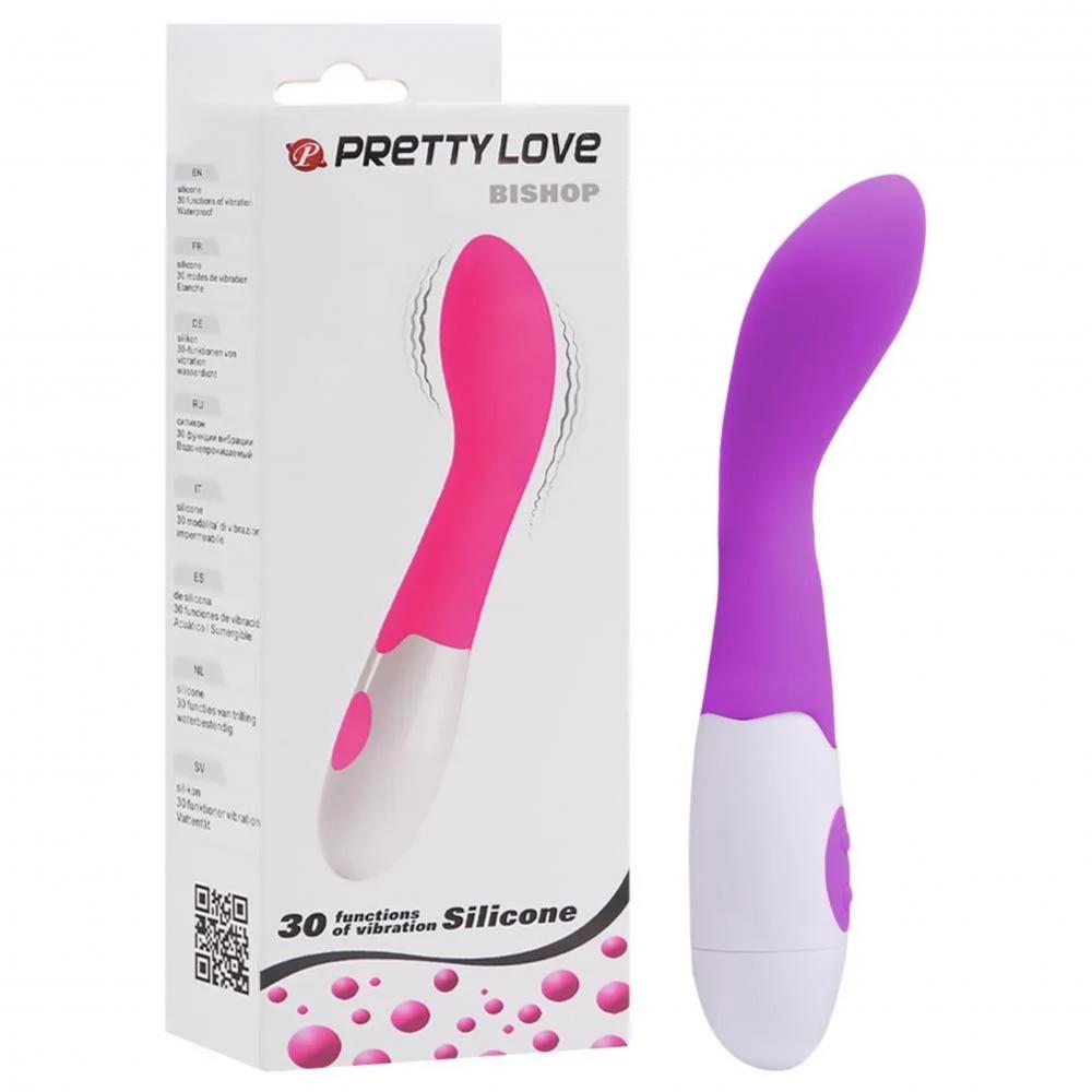 Vibrador Ponto G 30 Modos De Vibração Cor Roxo Pretty Love Bishop Gtoys