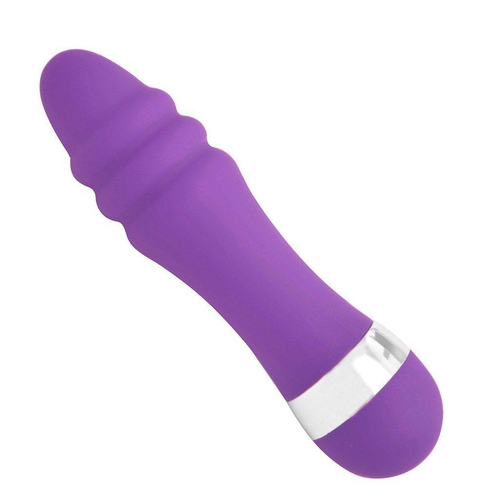Vibrador Ponto G Aveludado Roxo 10,5 X 2,5Cm Gtoys