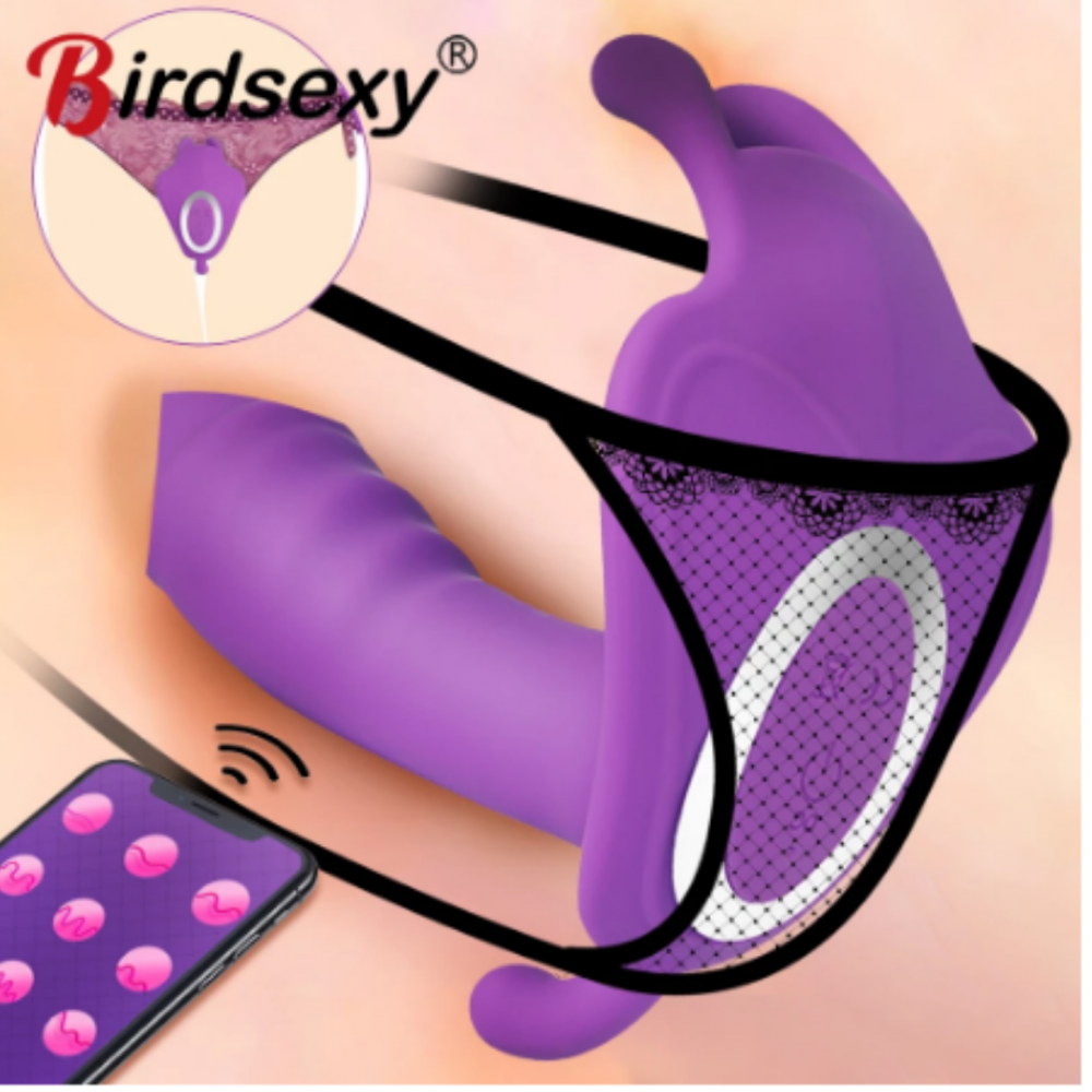 Vibrador Dupla Estimulação Ludmila: Recarregável, Controle por App e Silencioso