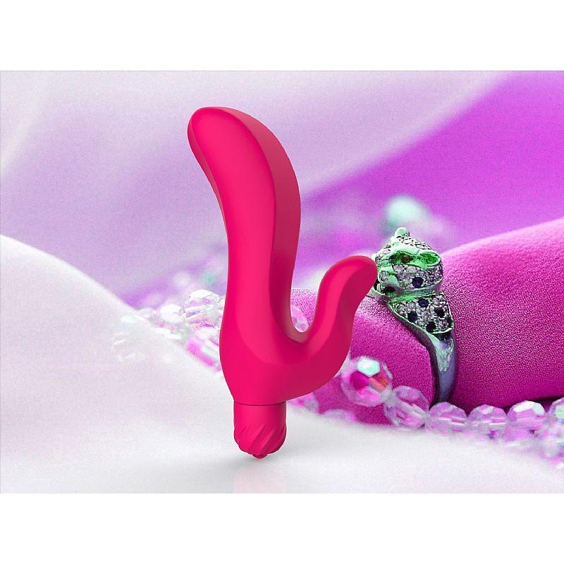 Vibrador Estimulador Vaginal Ponto G e Clitóris Com Toque Aveludado