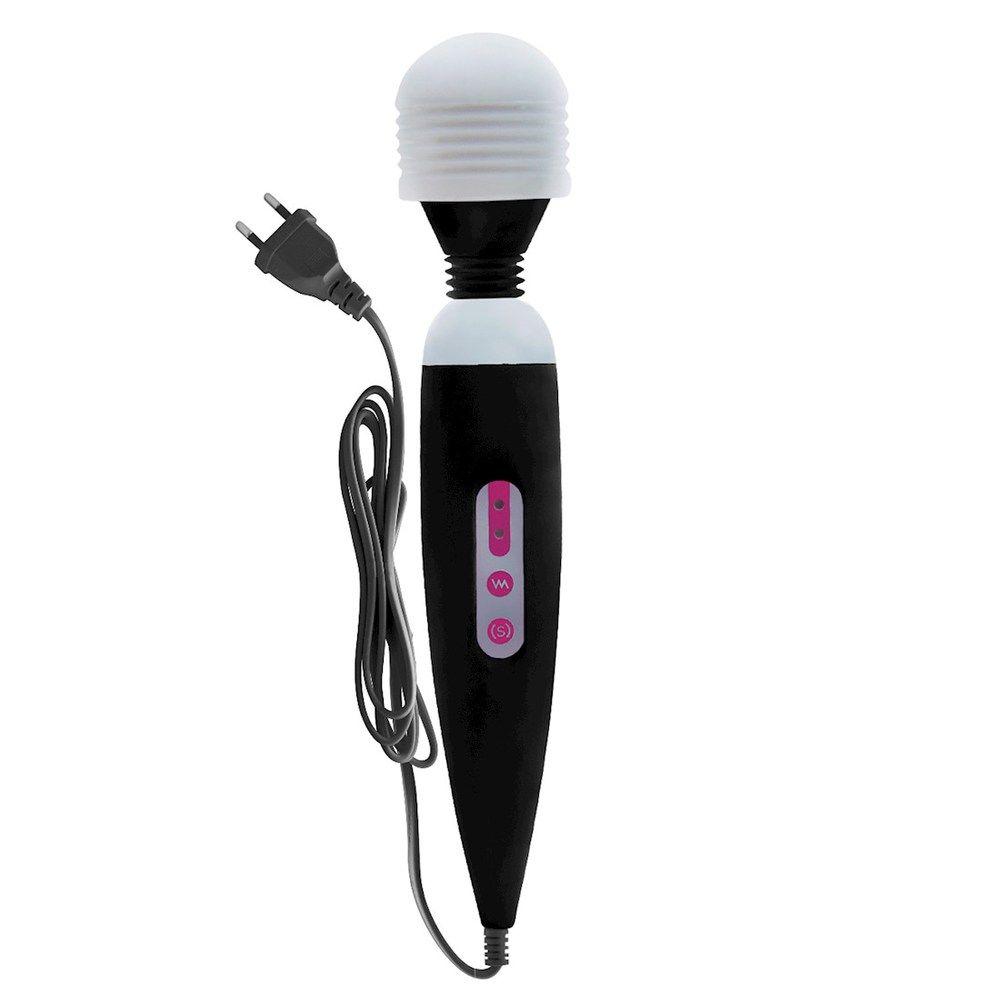 Vibrador Varinha Mágica 25 X 4cm Cor Preto Carregável Gtoys