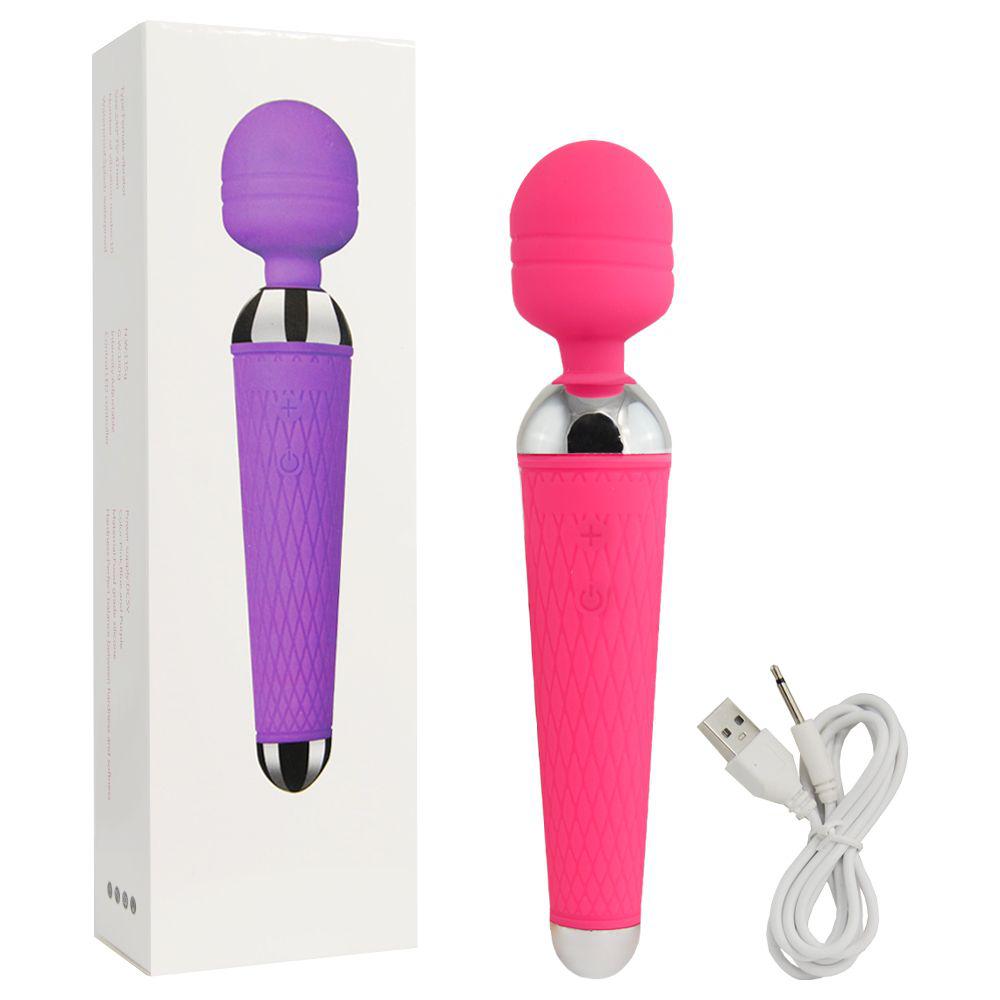 Vibrador Varinha Magica Cor Rosa USB Em Formato de Microfone Recarregável
