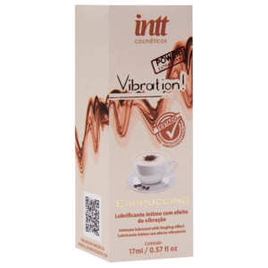 Gel excitante vibração Power Capuccino beijável 17ml Intt