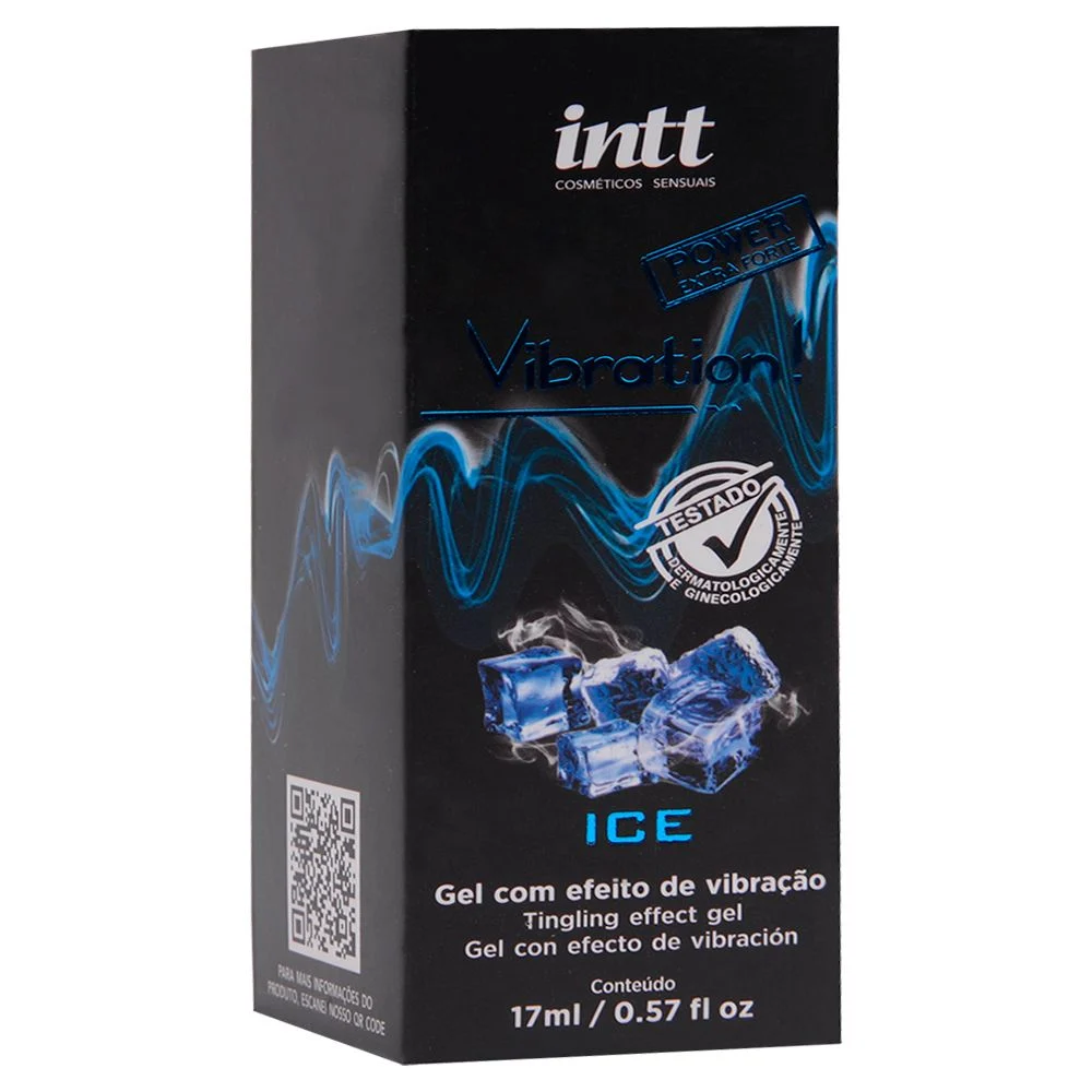 Vibration Power Gel Excitante Beijável Sabor Ice 17Ml - Intt