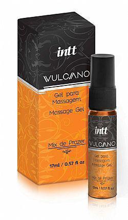 Excitante unissex Vulcano 17ml gel de calor e vibrações