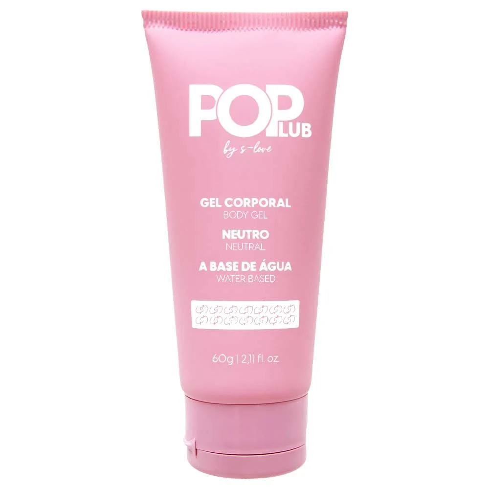 Gel Lubrificante Íntimo Neutro Pop Lub 60g Sensual Love