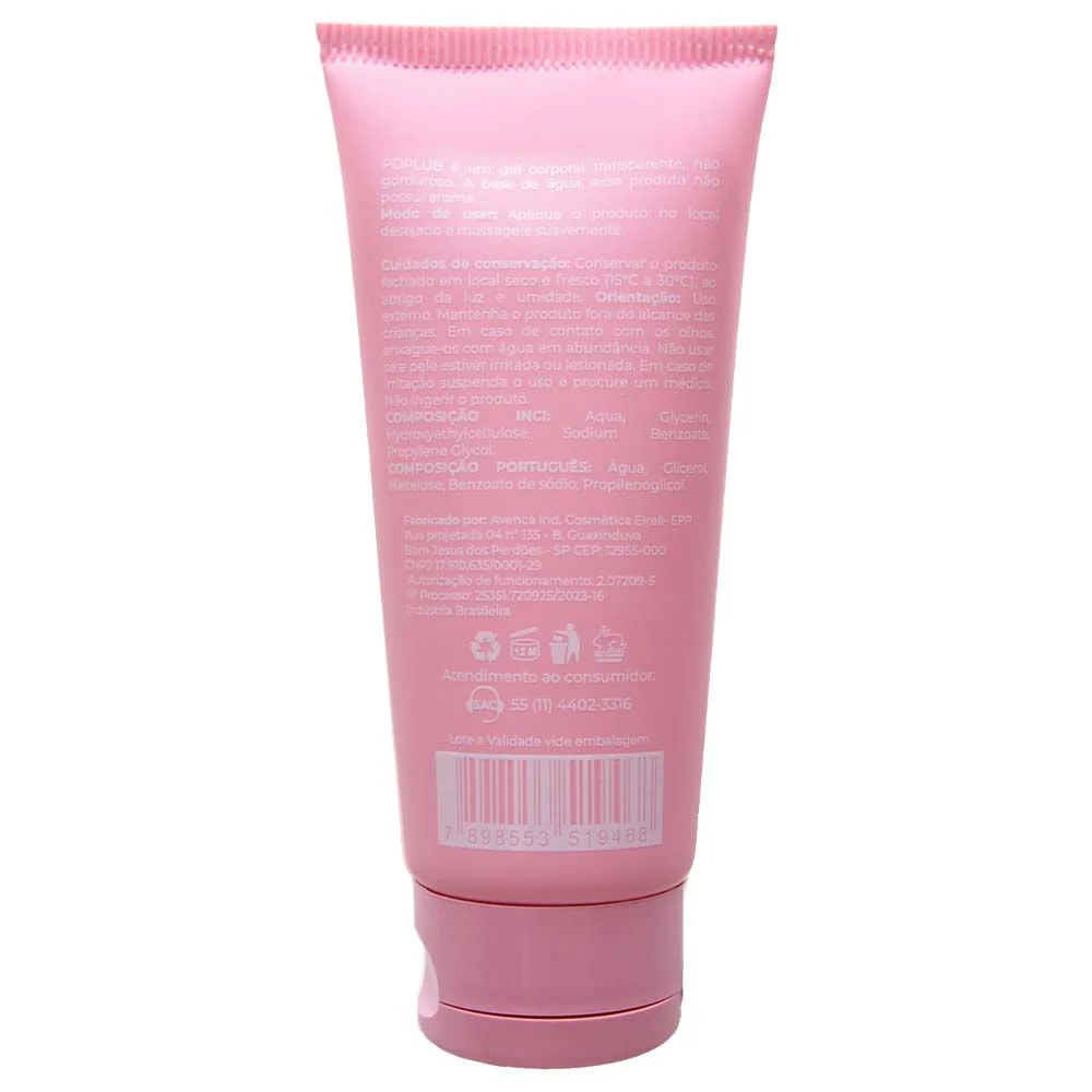Pop Lub Gel Corporal Neutro 60G