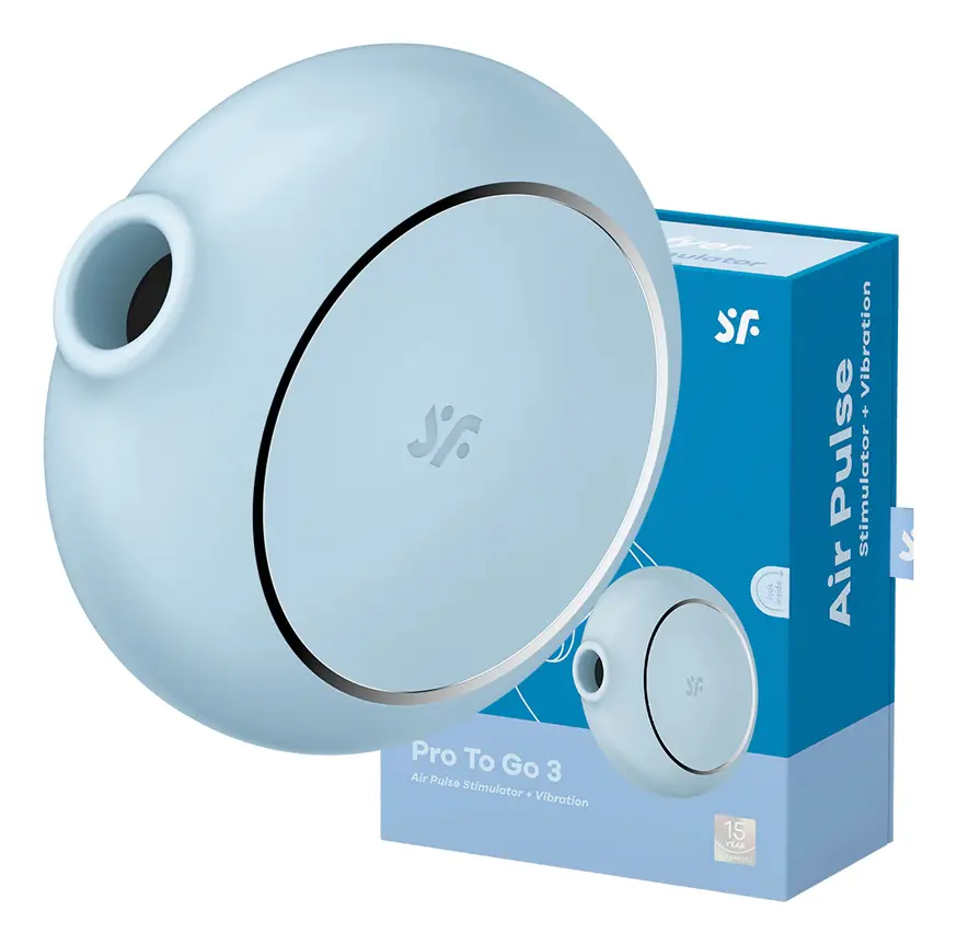 Satisfyer Pro To Go 3 Azul – Sugador Clitoriano Portátil