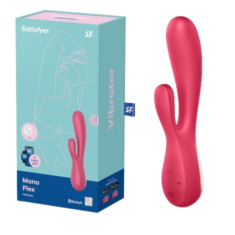 Vibrador Satisfyer Mono Flex Vermelho com controle via app
