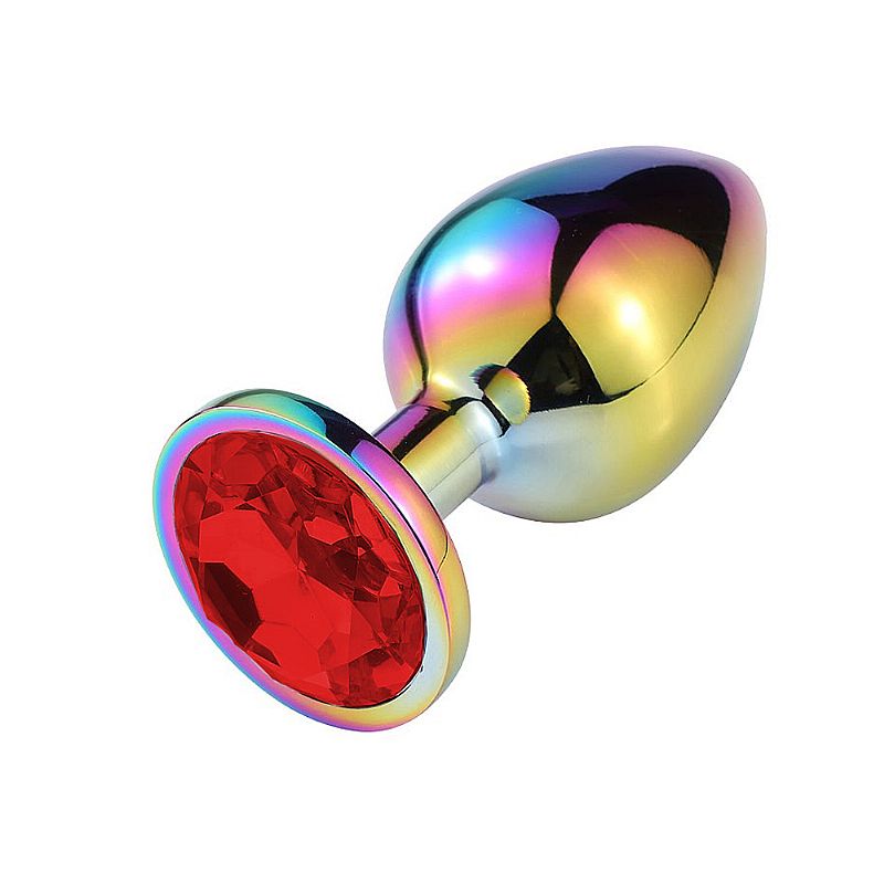 Plug Anal de Aço com Cristal Tamanho M | Estimulador Anal