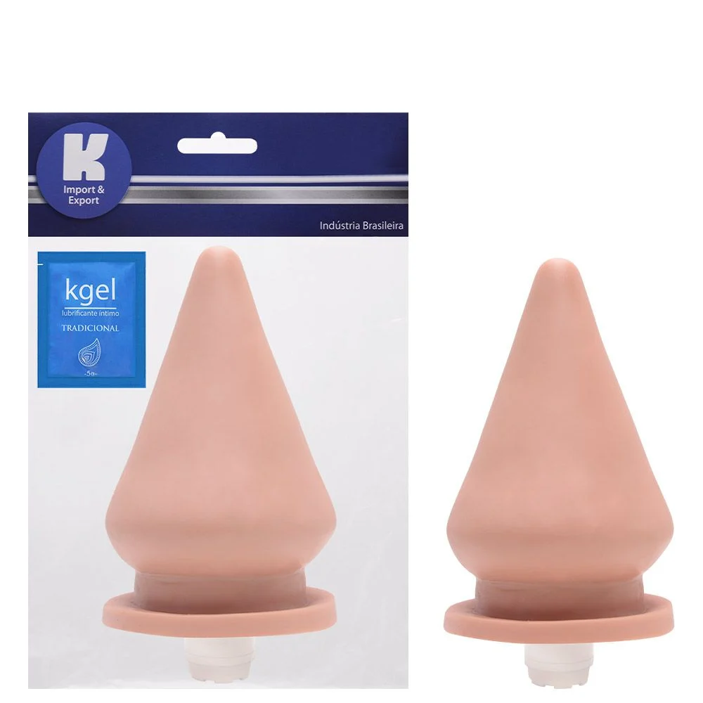 Plug Anal Vibrador Interno 20x12cm Kgel | KMV Sex Shop - Imagem 2
