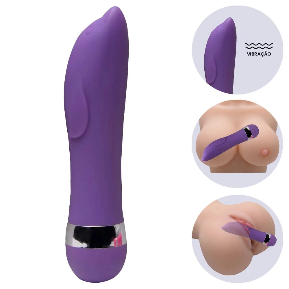 Vibrador Ponto G Aveludado 11,5x2,5cm Vipmix - Imagem 2