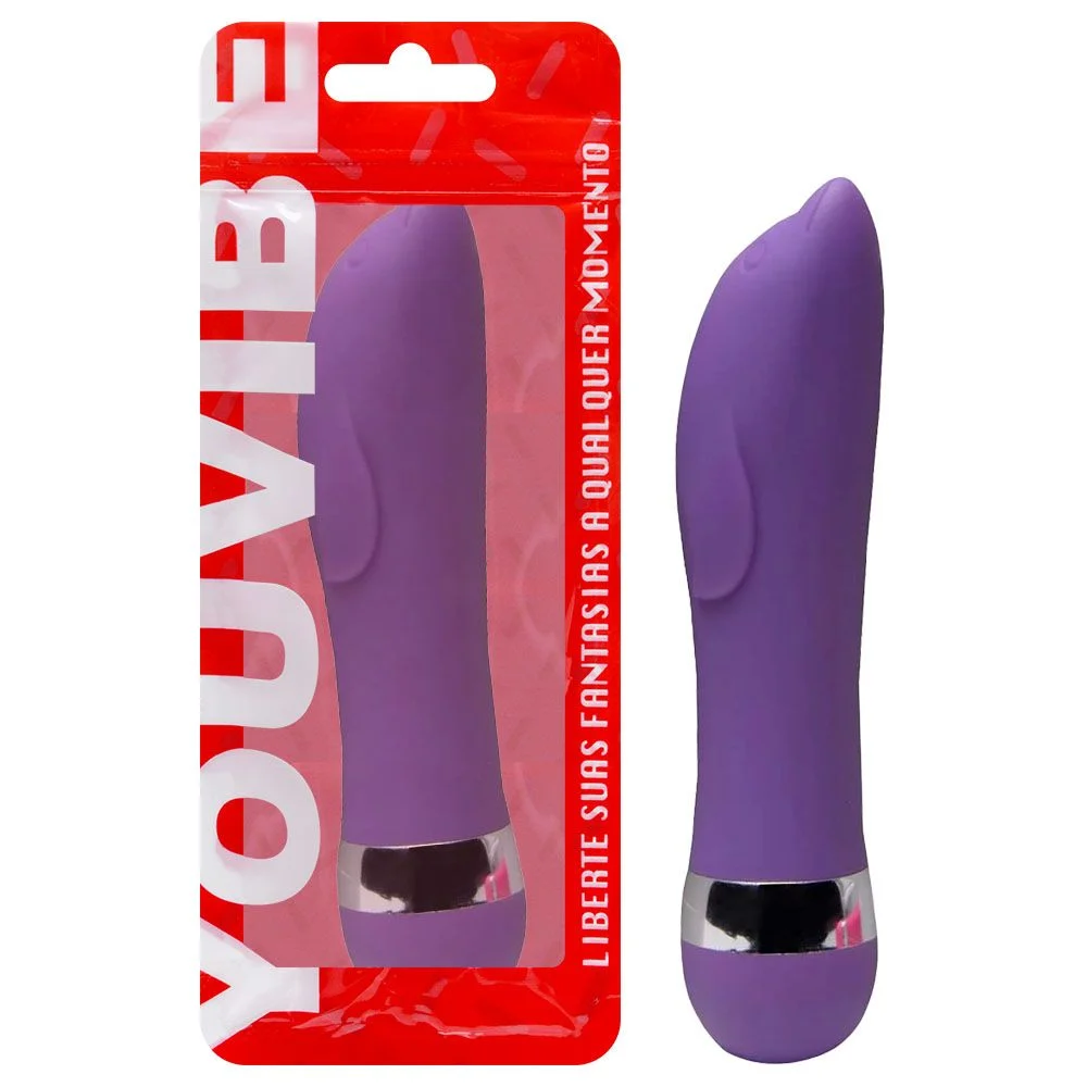 Vibrador Ponto G Aveludado 11,5x2,5cm Vipmix - Imagem 3