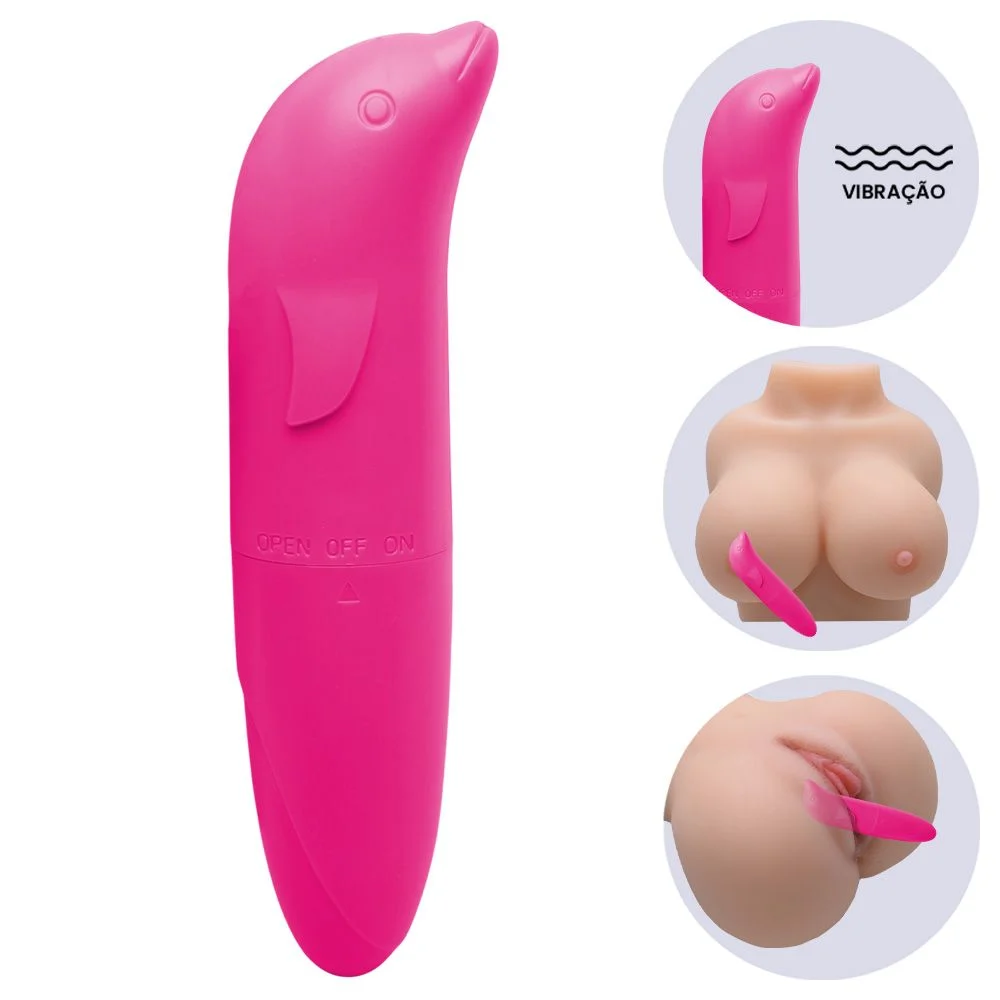 Vibrador Ponto G Golfinho Liso Pink Youvibe Vipmix - Imagem 2