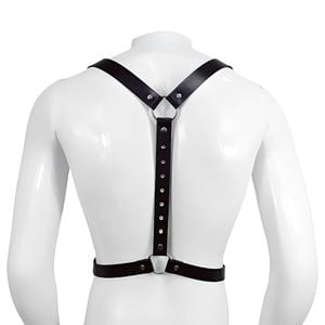 Harness masculino com spikes 2,5x100cm Sexy Import – arreio fetiche