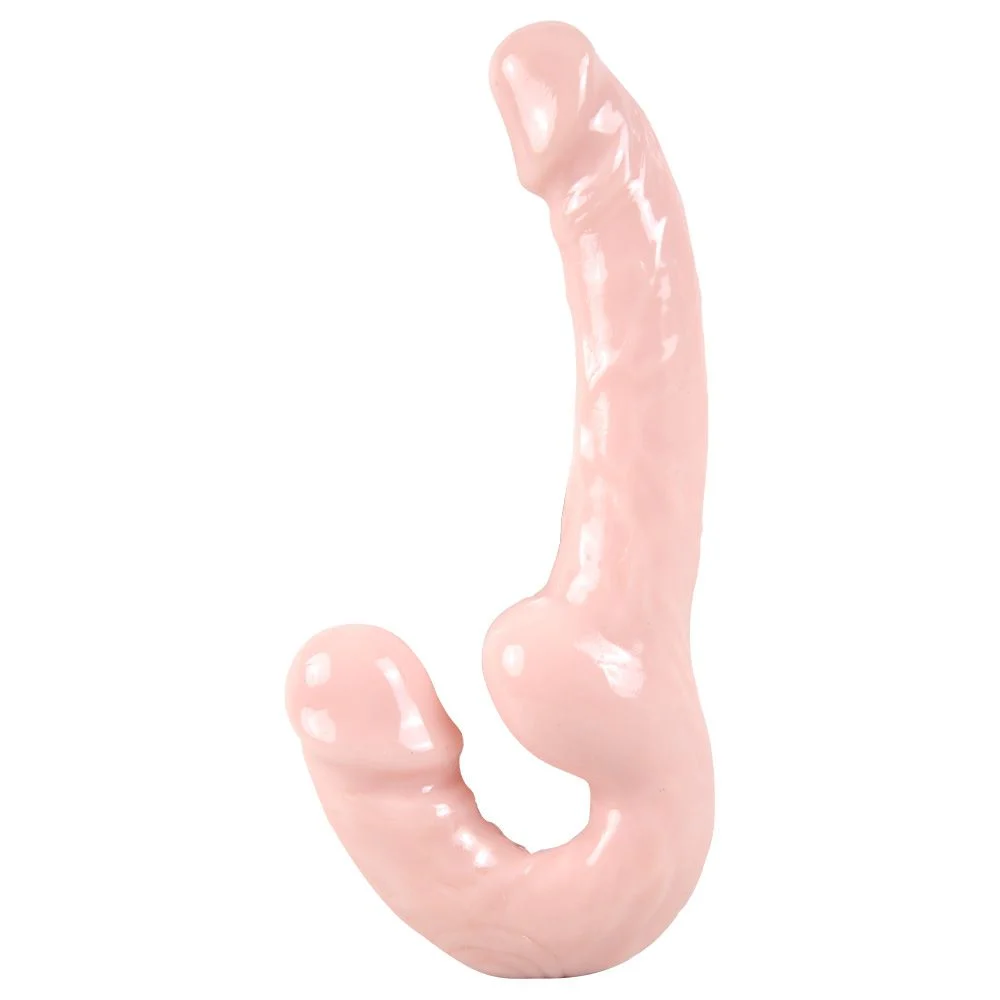 Pênis duplo strapless jelly Youvibe 23,5cm sem cinta para casais