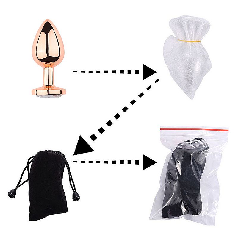 Plug Anal de Aço Rose Gold com Cristal Tamanho M | SI - Imagem 5