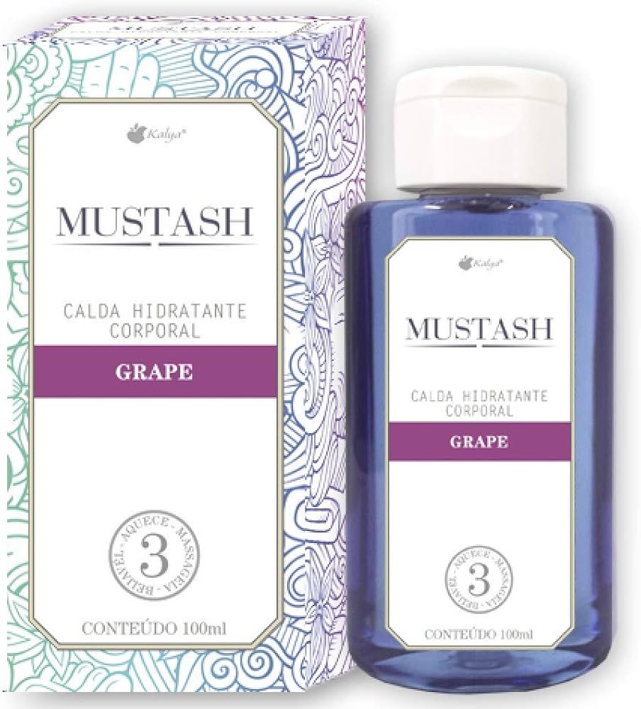 Gel esquenta sabor uva beijável Mustash Grape para sexo oral