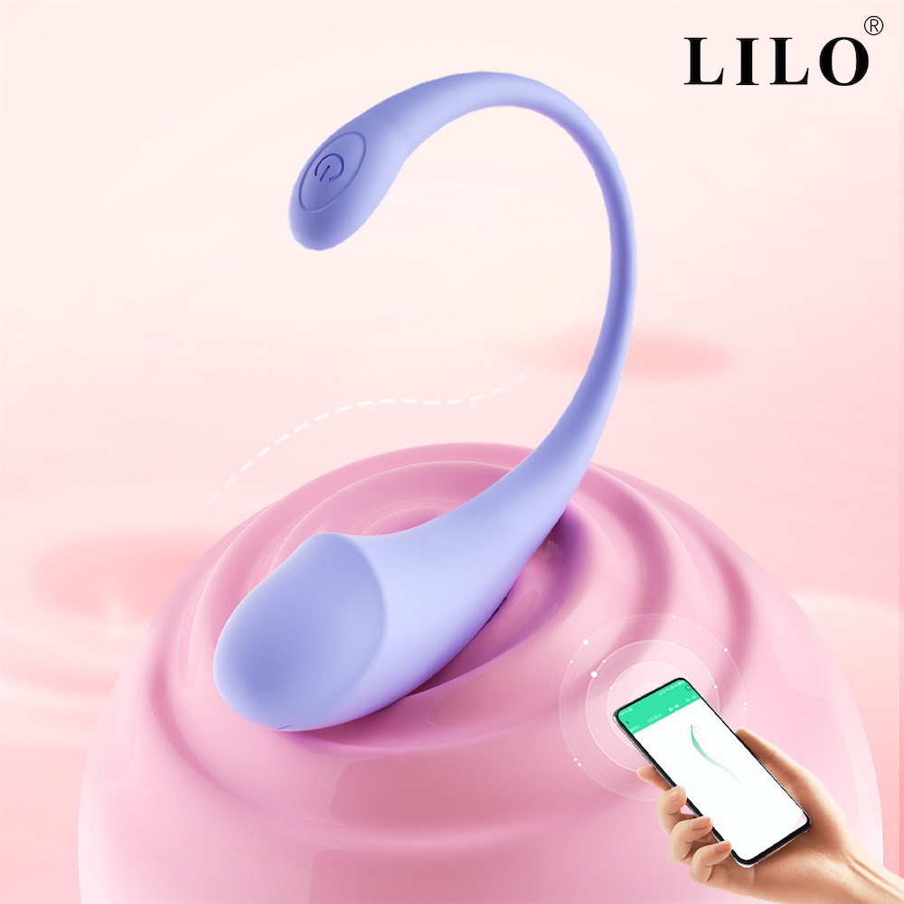 Estimulador ponto G e clitóris LILO com controle via APP em silicone líquido