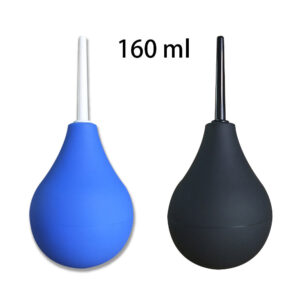 Ducha higiênica anal 160ml com aplicador flexível e bomba macia