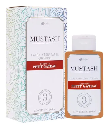 Lubrificante beijável petit gateau Mustash esquentante 100ml Kalya