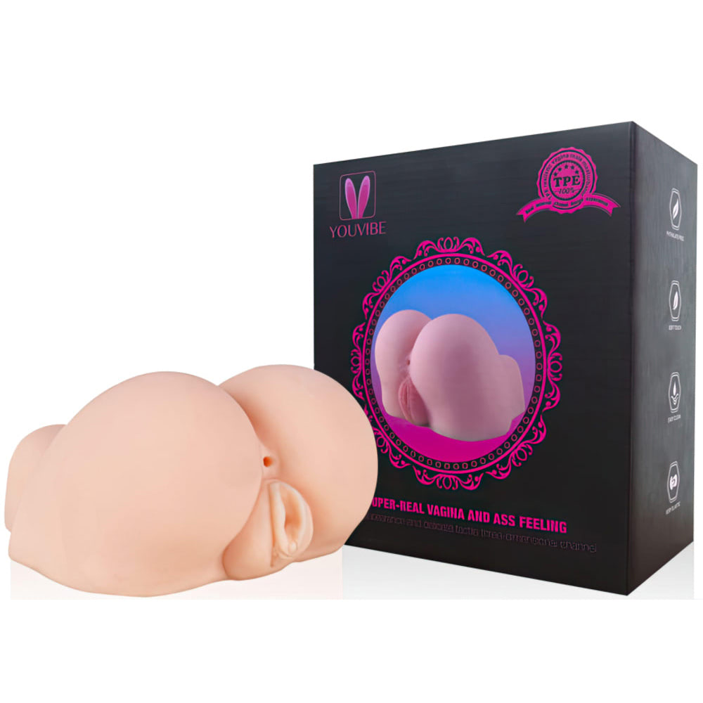 Masturbador bumbum com vagina penetrável e túnel texturizado YOUVIBE TPE