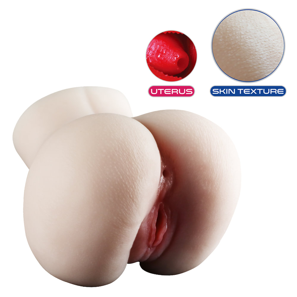 Masturbador Masculino Cyberskin Duplo Canal Vagina e Ânus - Imagem 2