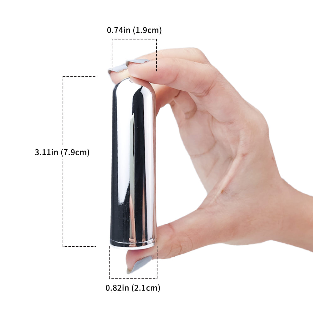 Cápsula Vibratória 9 Modos de Vibração Metalizada Recarregável USB - Imagem 2